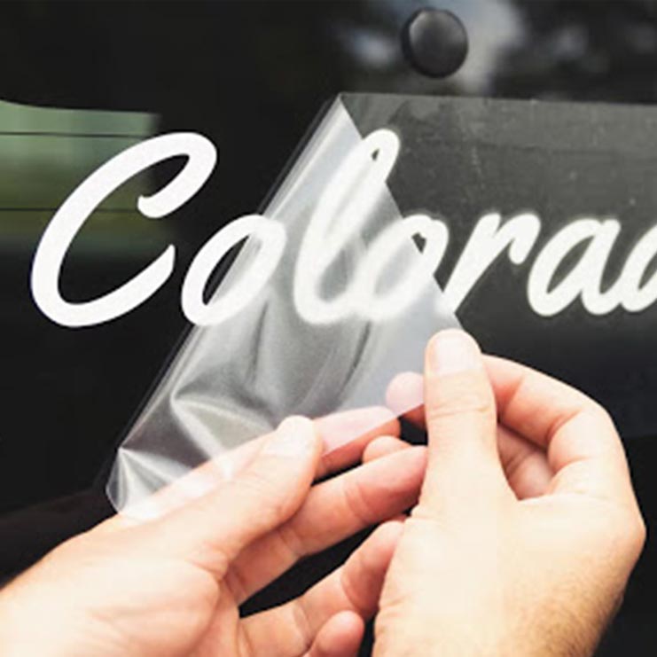 Car Vinyl Sticker Top Signage