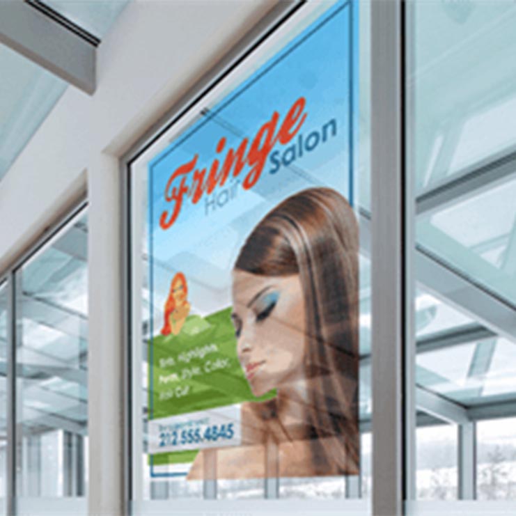 Clear Window Sticker Top Signage