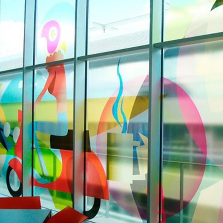 Clear Window Sticker Top Signage