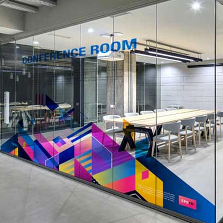 Clear Window Sticker Top Signage