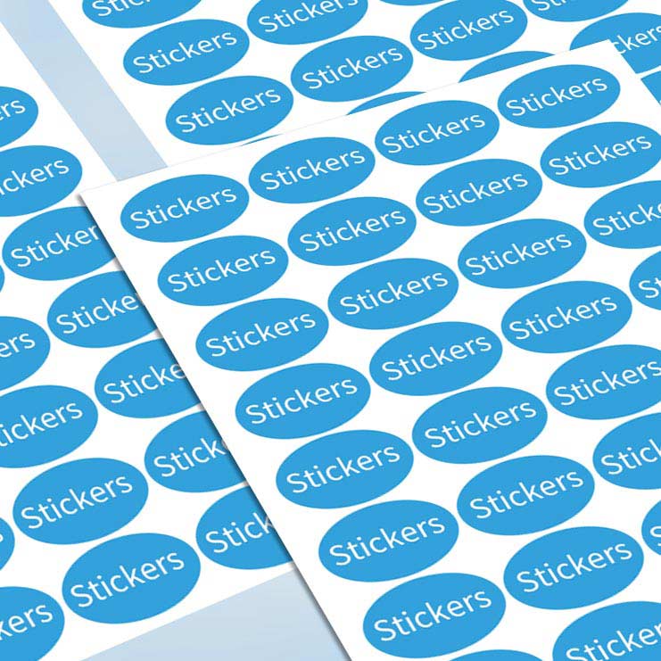 Oval Label & Sticker
