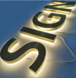 3D Metal Illuminated Sign